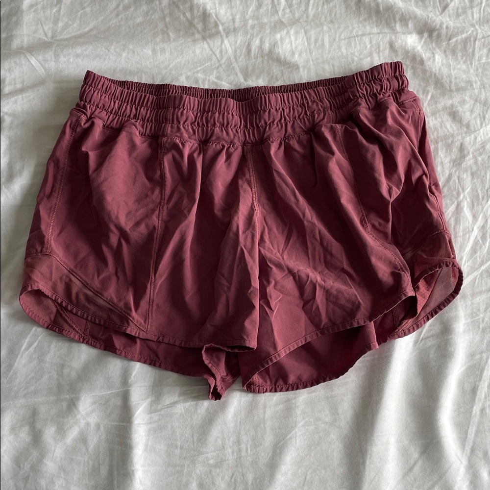 lululemon athletica Maroon Athletic Shorts